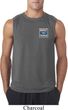 Mens Shirt Built Ford Tough Crest Pocket Print Sleeveless Tee T-Shirt