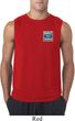 Mens Shirt Built Ford Tough Crest Pocket Print Sleeveless Tee T-Shirt