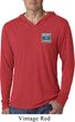 Mens Shirt Built Ford Tough Pocket Lightweight Hoodie Tee T-Shirt