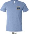 Mens Shirt Built Ford Tough Pocket Print Tri Blend V-neck Tee T-Shirt