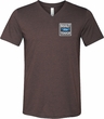 Mens Shirt Built Ford Tough Pocket Print Tri Blend V-neck Tee T-Shirt