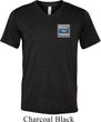 Mens Shirt Built Ford Tough Pocket Print Tri Blend V-neck Tee T-Shirt