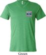 Mens Shirt Built Ford Tough Pocket Print Tri Blend V-neck Tee T-Shirt