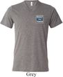 Mens Shirt Built Ford Tough Pocket Print Tri Blend V-neck Tee T-Shirt