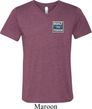 Mens Shirt Built Ford Tough Pocket Print Tri Blend V-neck Tee T-Shirt