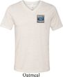 Mens Shirt Built Ford Tough Pocket Print Tri Blend V-neck Tee T-Shirt