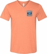 Mens Shirt Built Ford Tough Pocket Print Tri Blend V-neck Tee T-Shirt