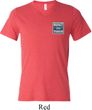 Mens Shirt Built Ford Tough Pocket Print Tri Blend V-neck Tee T-Shirt