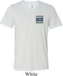 Mens Shirt Built Ford Tough Pocket Print Tri Blend V-neck Tee T-Shirt