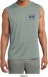 Mens Shirt Built Ford Tough Pocket Sleeveless Moisture Wicking Tee