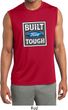 Mens Shirt Built Ford Tough Sleeveless Moisture Wicking Tee T-Shirt