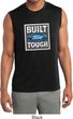 Mens Shirt Built Ford Tough Sleeveless Moisture Wicking Tee T-Shirt