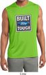 Mens Shirt Built Ford Tough Sleeveless Moisture Wicking Tee T-Shirt