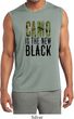 Mens Shirt Camo is the New Black Sleeveless Moisture Wicking Tee