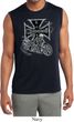 Mens Shirt Chopper Cross Skeleton Sleeveless Moisture Wicking Tee