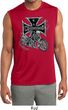 Mens Shirt Chopper Cross Skeleton Sleeveless Moisture Wicking Tee