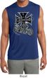Mens Shirt Chopper Cross Skeleton Sleeveless Moisture Wicking Tee