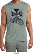 Mens Shirt Chopper Cross Skeleton Sleeveless Moisture Wicking Tee