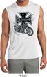 Mens Shirt Chopper Cross Skeleton Sleeveless Moisture Wicking Tee