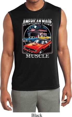 Mens Shirt Chrysler American Made Sleeveless Moisture Wicking T-Shirt