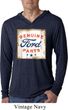 Mens Shirt Distressed Ford Parts Lightweight Hoodie Tee T-Shirt