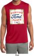 Mens Shirt Distressed Ford Parts Sleeveless Moisture Wicking Tee