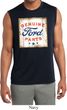 Mens Shirt Distressed Ford Parts Sleeveless Moisture Wicking Tee