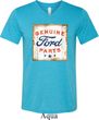 Mens Shirt Distressed Genuine Ford Parts Tri Blend V-neck Tee T-Shirt