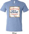 Mens Shirt Distressed Genuine Ford Parts Tri Blend V-neck Tee T-Shirt
