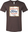 Mens Shirt Distressed Genuine Ford Parts Tri Blend V-neck Tee T-Shirt