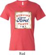 Mens Shirt Distressed Genuine Ford Parts Tri Blend V-neck Tee T-Shirt