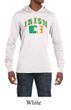 Mens Shirt Distressed Irish Shamrock Lightweight Hoodie Tee T-Shirt