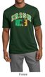 Mens Shirt Distressed Irish Shamrock Moisture Wicking Tee T-Shirt