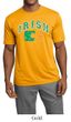 Mens Shirt Distressed Irish Shamrock Moisture Wicking Tee T-Shirt