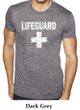 Mens Shirt Distressed Lifeguard Burnout Tee T-Shirt
