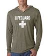Mens Shirt Distressed Lifeguard Lightweight Hoodie Tee