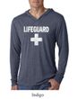 Mens Shirt Distressed Lifeguard Lightweight Hoodie Tee