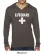 Mens Shirt Distressed Lifeguard Lightweight Hoodie Tee