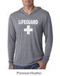 Mens Shirt Distressed Lifeguard Lightweight Hoodie Tee