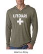 Mens Shirt Distressed Lifeguard Lightweight Hoodie Tee