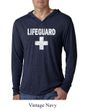 Mens Shirt Distressed Lifeguard Lightweight Hoodie Tee