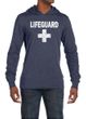 Mens Shirt Distressed Lifeguard Lightweight Hoodie Tee T-Shirt