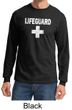 Mens Shirt Distressed Lifeguard Long Sleeve Tee T-Shirt