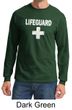Mens Shirt Distressed Lifeguard Long Sleeve Tee T-Shirt