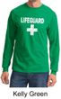 Mens Shirt Distressed Lifeguard Long Sleeve Tee T-Shirt
