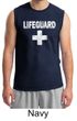 Mens Shirt Distressed Lifeguard Muscle Tee T-Shirt