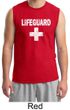 Mens Shirt Distressed Lifeguard Muscle Tee T-Shirt