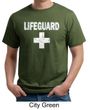Mens Shirt Distressed Lifeguard Organic Tee T-Shirt