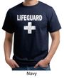 Mens Shirt Distressed Lifeguard Organic Tee T-Shirt