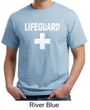 Mens Shirt Distressed Lifeguard Organic Tee T-Shirt